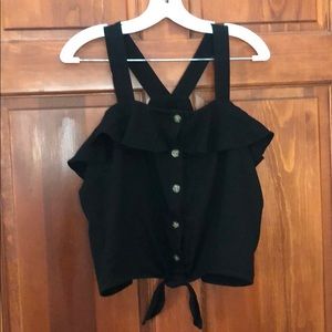 Umgee Black Crop Top